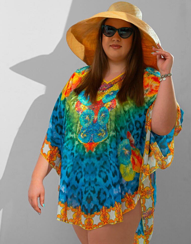 Blue kaftan- плажна туника