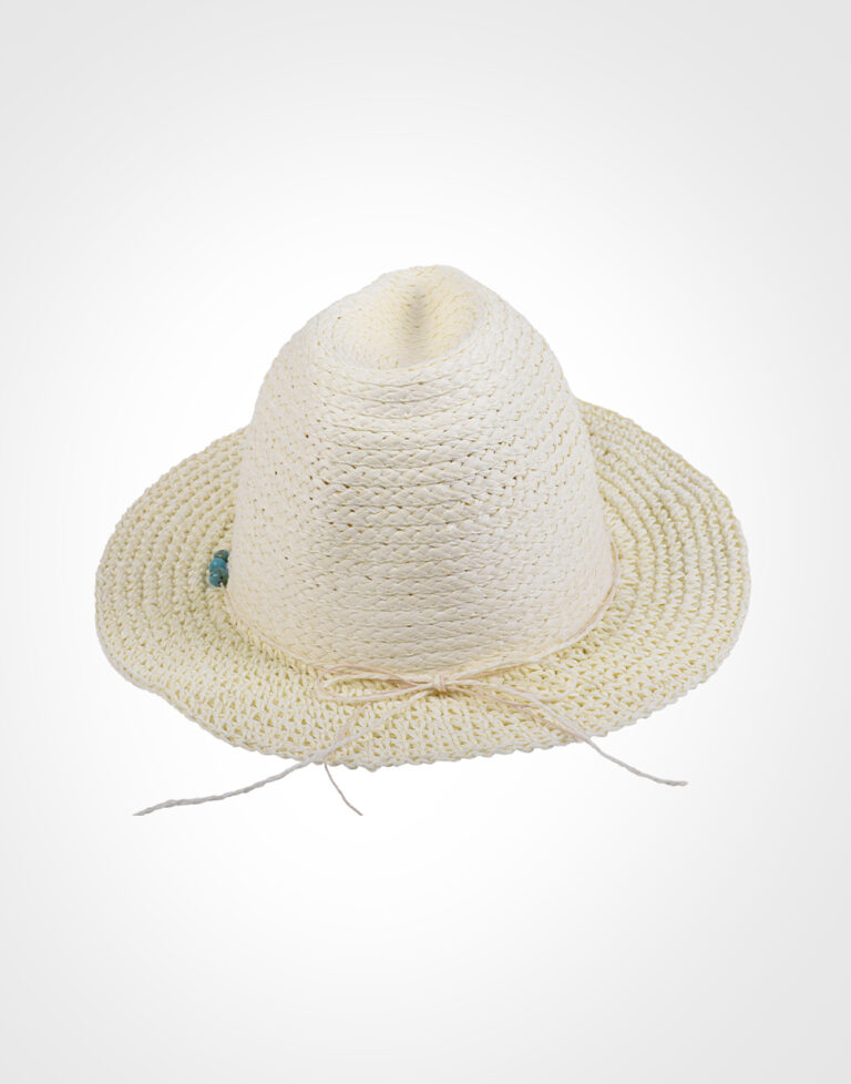 Плажна шапка - екрю