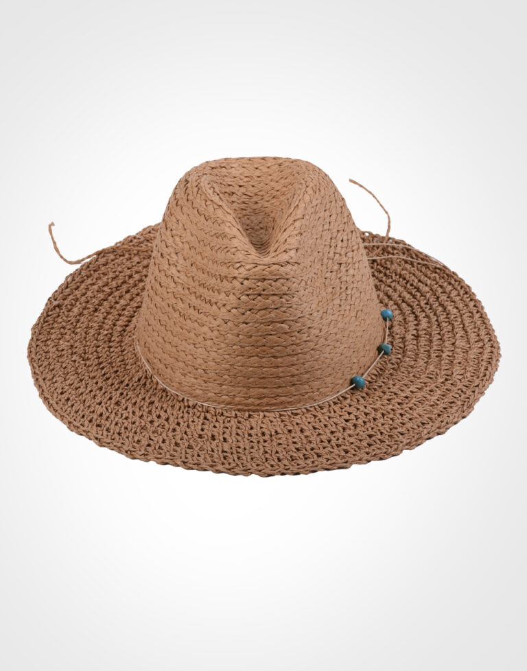 Плажна шапка - кафяв